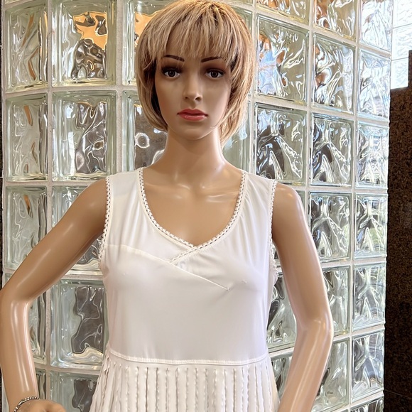 MC PLANET by INNATE T.2 made in Italy Wonderful White Sleeveless Dress - Picture 6 of 13